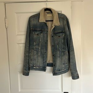 Allsaints Jean Jacket with Shearling Lining Men’s / M